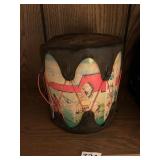 LEATHER AND HAND PAINTED AMERICAN INDIAN HAND