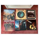 6 RECORD ALBUMS, VILLAGE PEOPLE, KANSAS, STEVE
