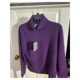 CASHMER NEW XL PURPLE FIG SWEATER NEW W/ TAG