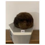 TWO TONE FUR HAT IN BOX