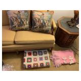 PAIR OF NAPOLEON TAPESTRY THROW PILLOWS, GRANNY