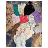 VINTAGE NIGHTGOWNS, FULL LENGTH, SATINY MATERIAL,