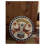 PA DUTCH WILKUM SIGN, APPROX 24", SMALL CHIP ON