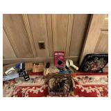 BBQ LIGHTERS, LOCK BOX, EXTENSION CORDS, ETC.