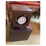 JOSTENS DESKTOP SPINNING CLOCK AND BAROMETER