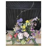 SPRING/EASTER SILK FLOWER ARRANGEMENTS WITH