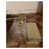 7 ACRYLIC SHOE BOXES WITH LIDS