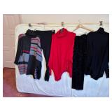 ALFANI SZ 10 PANTS NWT, RED ALFANI SZ M SWEATER,