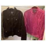 JONES NY AND VALERIE STEVEN SUEDE ZIPPER FRONT