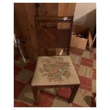 NEEDLEPOINT SEAT CHAIR