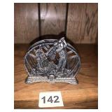 PEWTER GOLFER DESK ACCESSORY