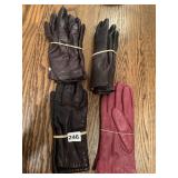 LEATHER GLOVES SZ 7 & 7.5
