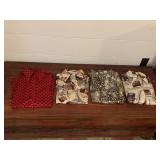 4 VINTAGE POINTY COLLARED BUTTON UP SHIRTS,