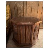 OCTAGONAL STORAGE SIDE TABLE