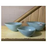 TEAR DROP SHAPED NESTING MIXING BOWLS, POWDER