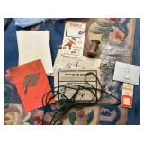 LARGE WOOD SPOOL, SANDPAPER, CINDERELLA BALL