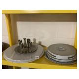 HEAVY MARBLE TOPPED LAZY SUSAN, SPINNING