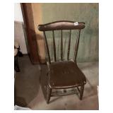 ANTIQUE PLANK BOTTOM CHAIR