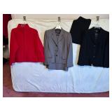 EVAN PICONE 14 P 2 PIECE HOUNDSTOOTH SKIRT SUIT,