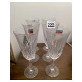 6 MATCHING LEAD CRYSTAL FOSTORIA CHAMPAGNE