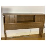 BROYHILL BOOKCASE HEADBOARD 38" H X 58" W SLIDING