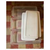 4(1) QT UNDERBED STORAGE TOTE WITH LID, ONE WITH