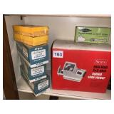 SEARS SLIDE VIEWER, SLIDE HANGERS, 2 BOXES OF