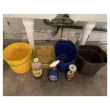 BUCKETS AND CLEANING SUPPLIES