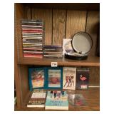 MUSIC CDï¿½S, BOOKS ON CASSETTE, EXERCISE VHS