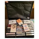 AUDIO CASSETTE STORAGE CASE FILLED WITH