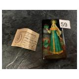 HAND PAINTED SIGNED AND DATED TRINKET BOX FROM