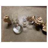 GLASS SUNDAE GLASSES, GLASS DESSERT DISHES,