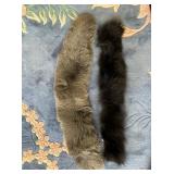 ADRIENNE LANDAU DYED FINNISH FOX FUR COLLAR,