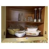 SALT N PEPPER CORNING WARE ETC.
