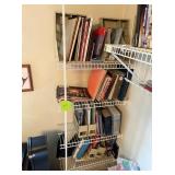 4 SHELVES OF BOOKS, A WIDE SELECTION OF