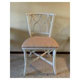 BAMBOO LOOK PADDED SEAT CHAIR