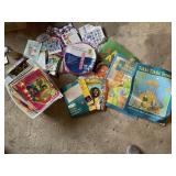 ASSORTED STICKERS, BOOKS
