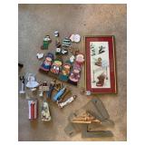 CHRISTMAS FRAMED CROSS STITCH, WOOD CHRISTMAS