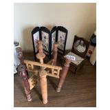 MINI JAPANESE ROOM DIVIDER, WOOD CASSEROLE