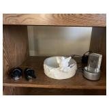 FLOCKED BOBBING HEAD DOGS, PARTY LITE FAIRY