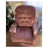 MAUVE POWER RECLINER