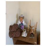 ANGEL CANDELABRA, WOODEN ANGEL, ANGEL CANDEL