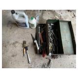 TOOLBOX, SAW, BRUSHES, ANTI-FREEZE