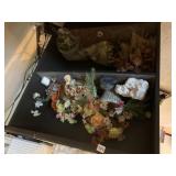 FREE STANDING BAR, MINOR DAMAGE TO TOP, SHELVES