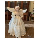 LARGE LIGHTED ANGEL CHRISTMAS TREE TOPPER