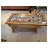 SMALL FOOT STOOL, LEGS NEED TO BE REPAIRED, DOES