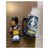 STEELERS MUG, JEROME BETTIS BOBBLE HEAD, FACE