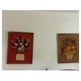 2 NEEDLEPOINT FLOWER BASKETS