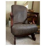 SPRING ROCKING CHAIR, SEAT DAMAGE
