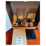 SUPER 8 FILM REELS, BOX OF TRANSPARENCY MOUNTS,